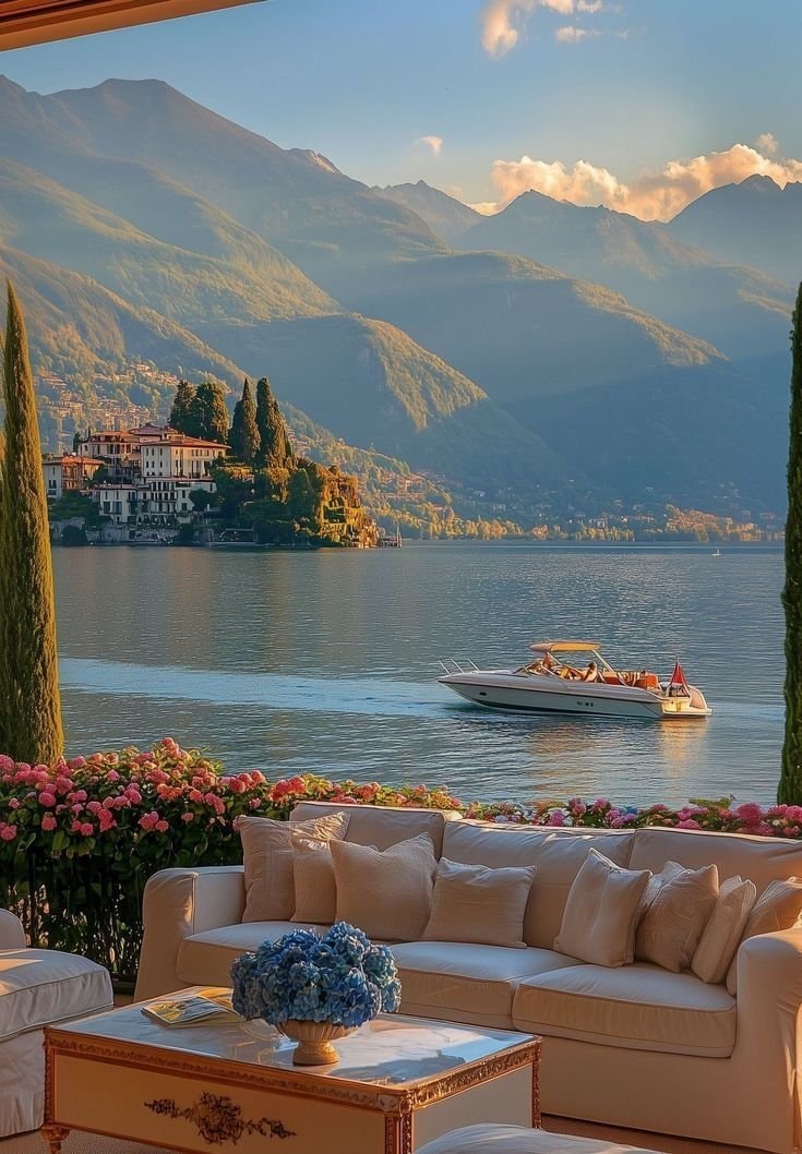 Lake Como Italy scenic view