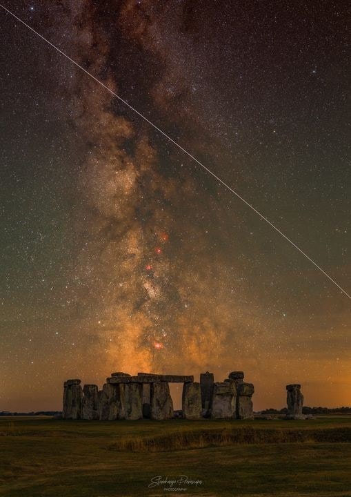 ISS over Stonehenge Milky Way ISS over Stonehenge Milky Way