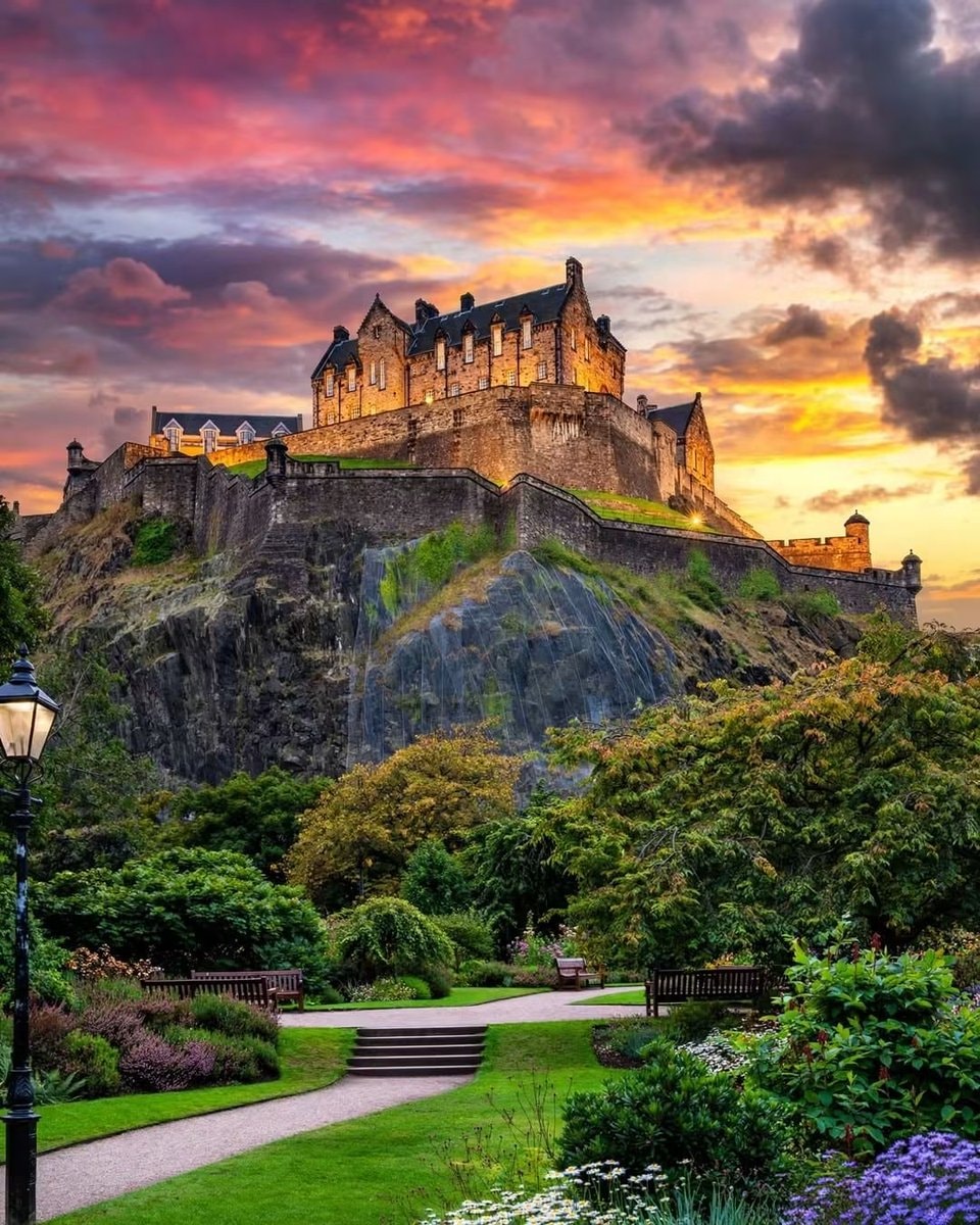 Edinburgh Scotland castle view Edinburgh Scotland castle view