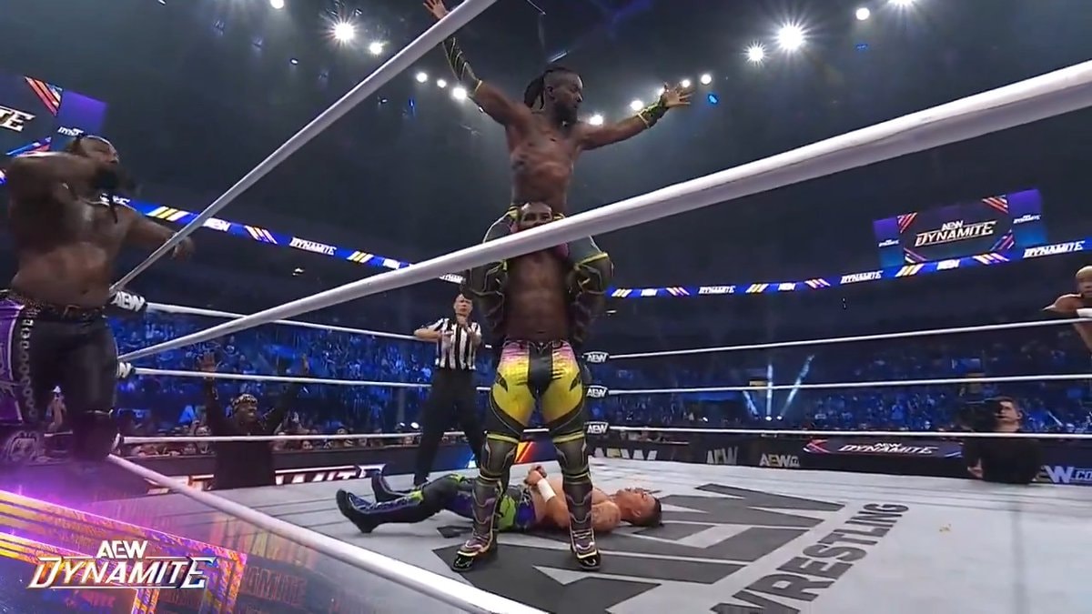 Kofi and Creed AEW ring surreal