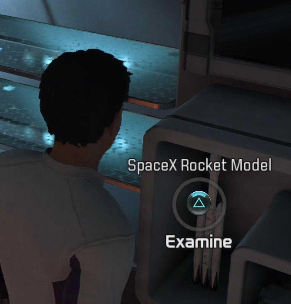 SpaceX rocket model