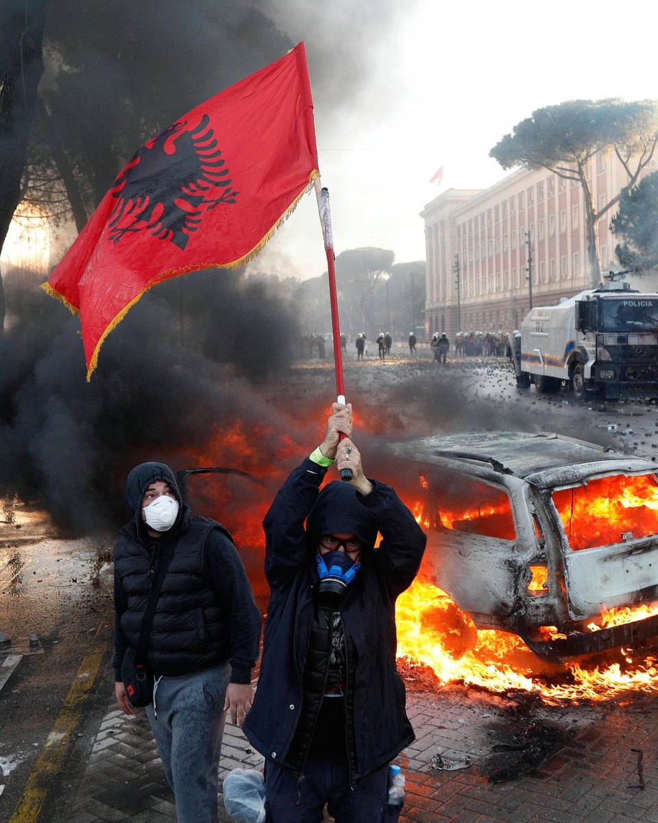 Albania protest fine $6,000