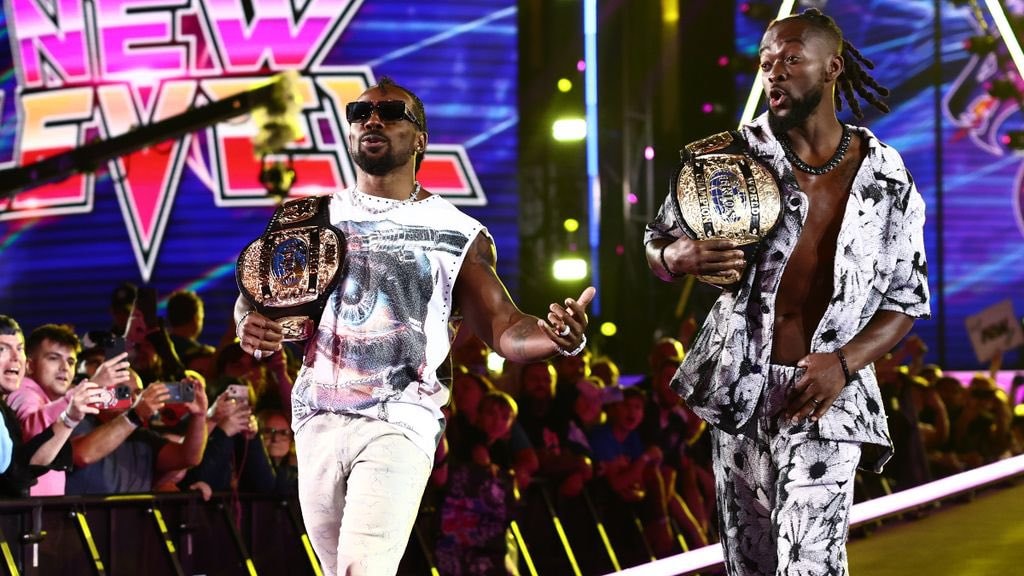 Kofi and Austin Creed at AEW All In