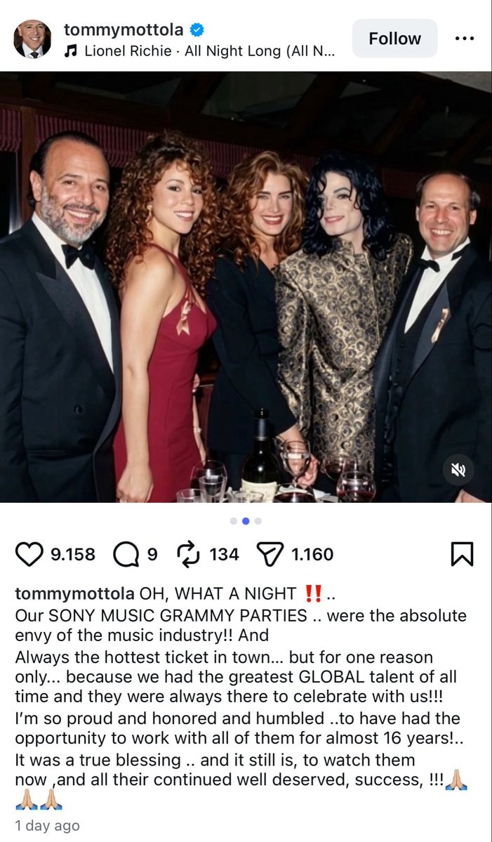Music industry celebration group