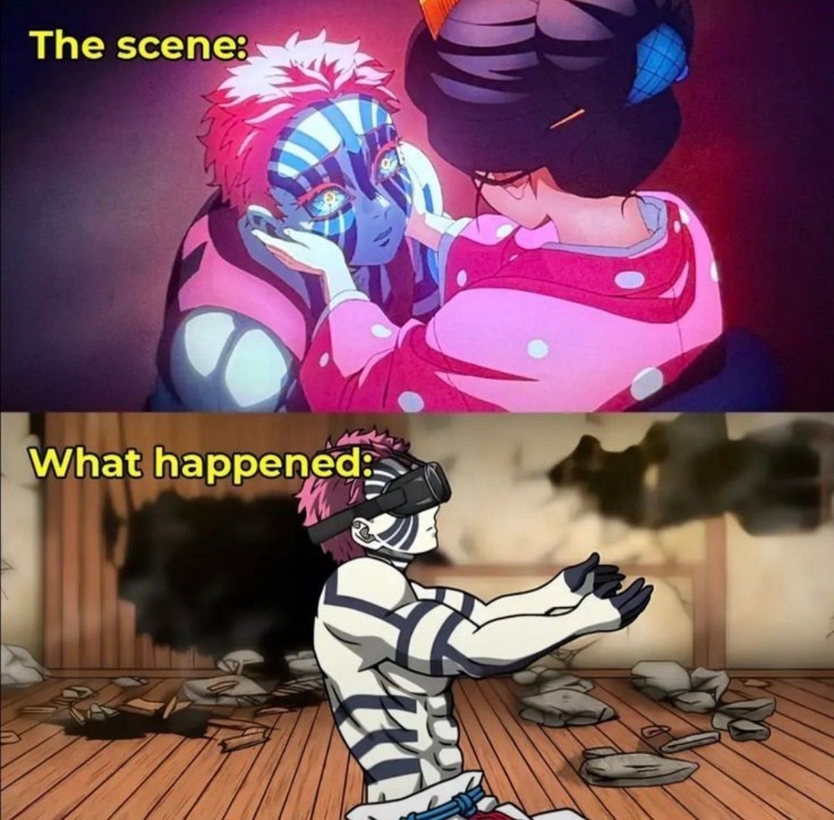Anime meme gentle vs chaotic VR