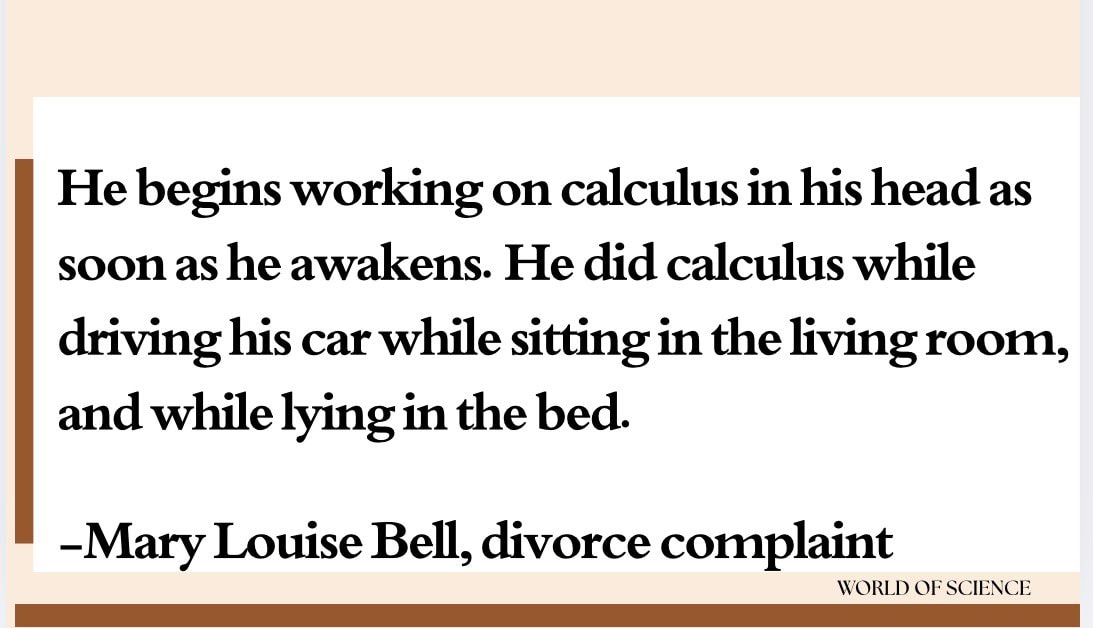 Feynman divorce complaint Calculus