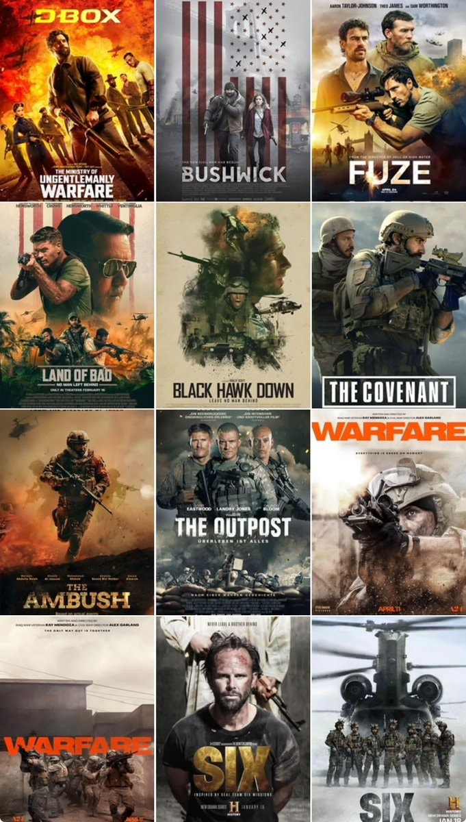 Tactical movies and series list