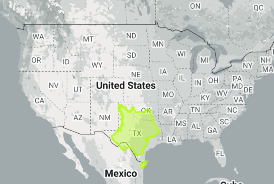 France vs Texas map