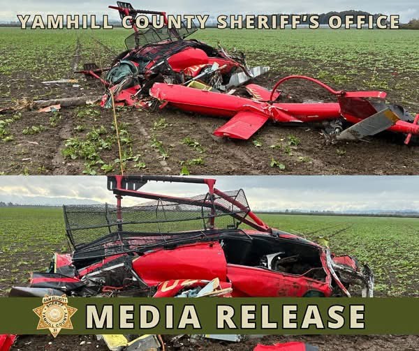 McMinnville Oregon helicopter collision