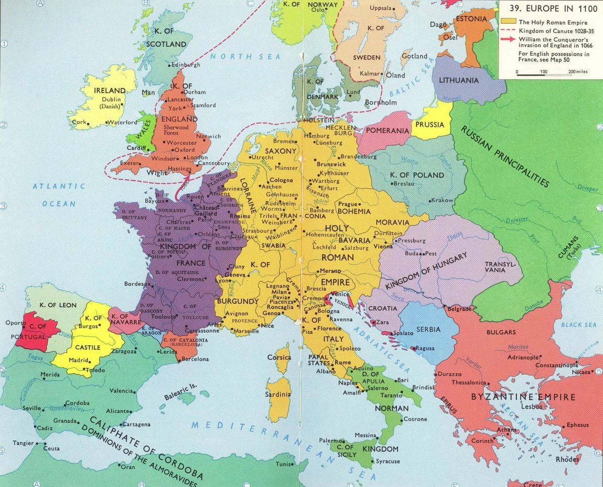 Europe in 1100