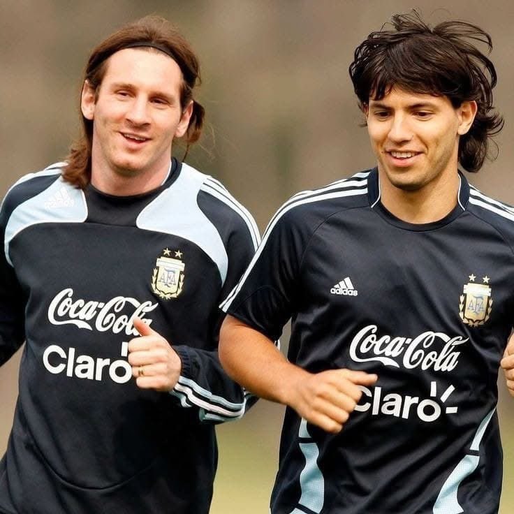 Kun Agüero and Lionel Messi 2005