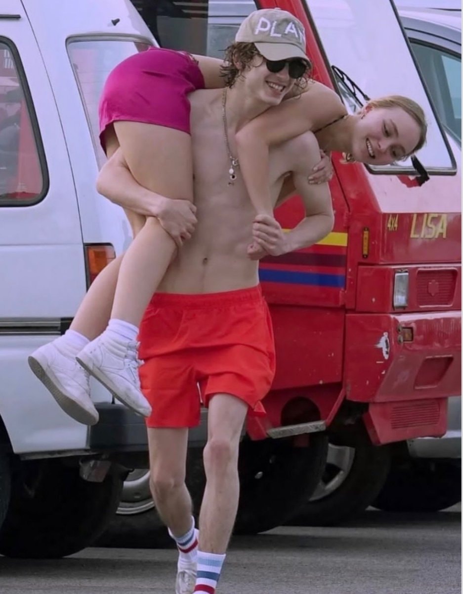 Lily-Rose Depp and Timothée Chalamet in 2018