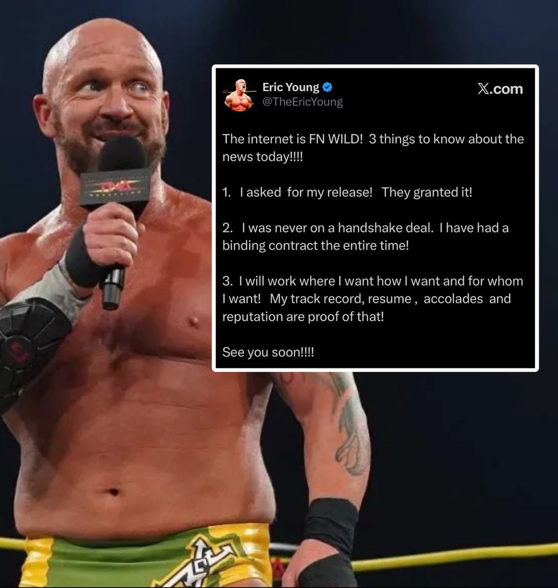 Eric Young TNA departure statement