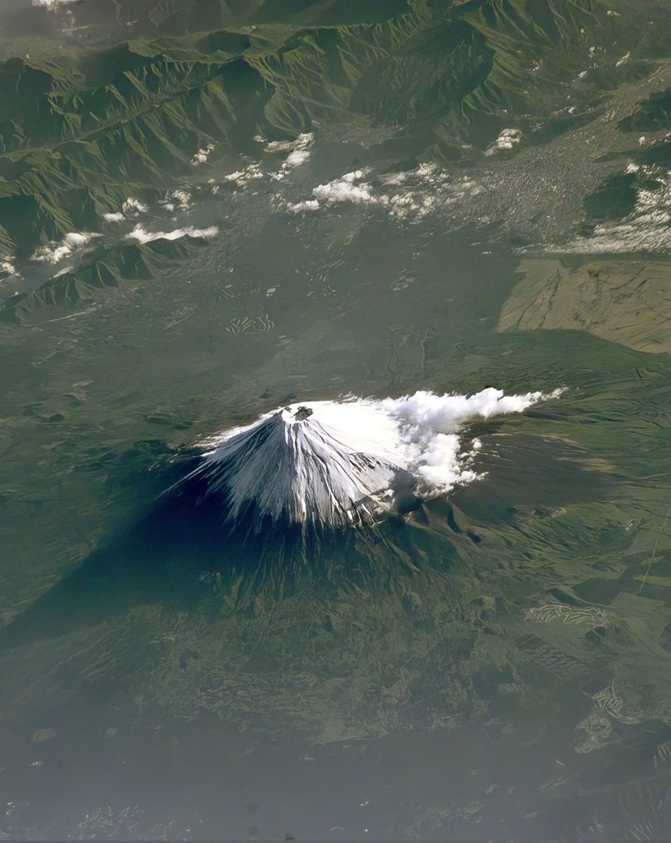 Mount Fuji from space