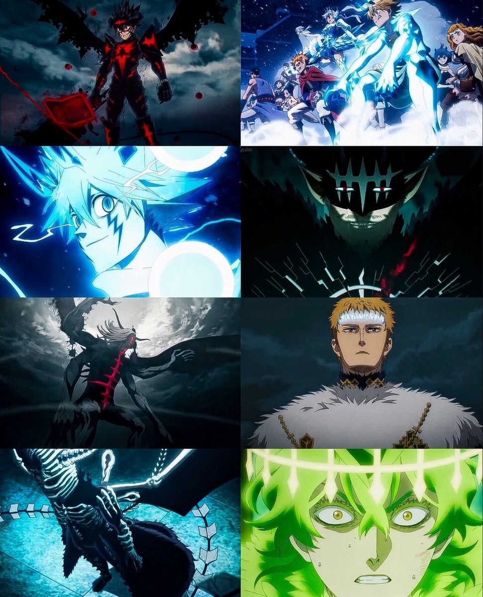 Black Clover anime scenes