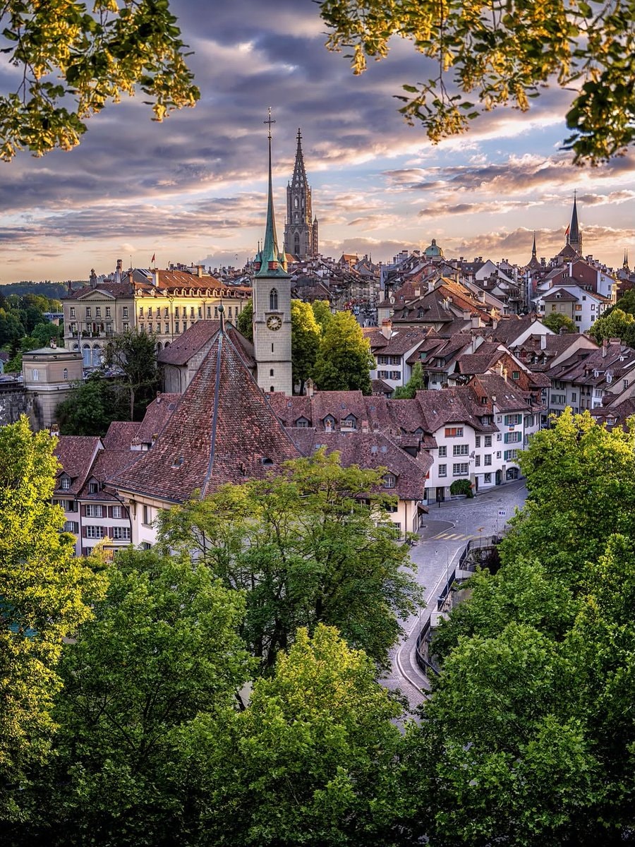 Bern Switzerland sunset (photo 2 of 2)