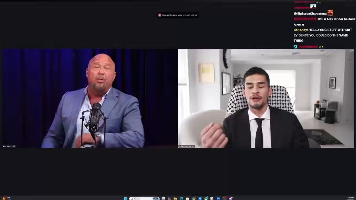 Alex Jones debates Sneako