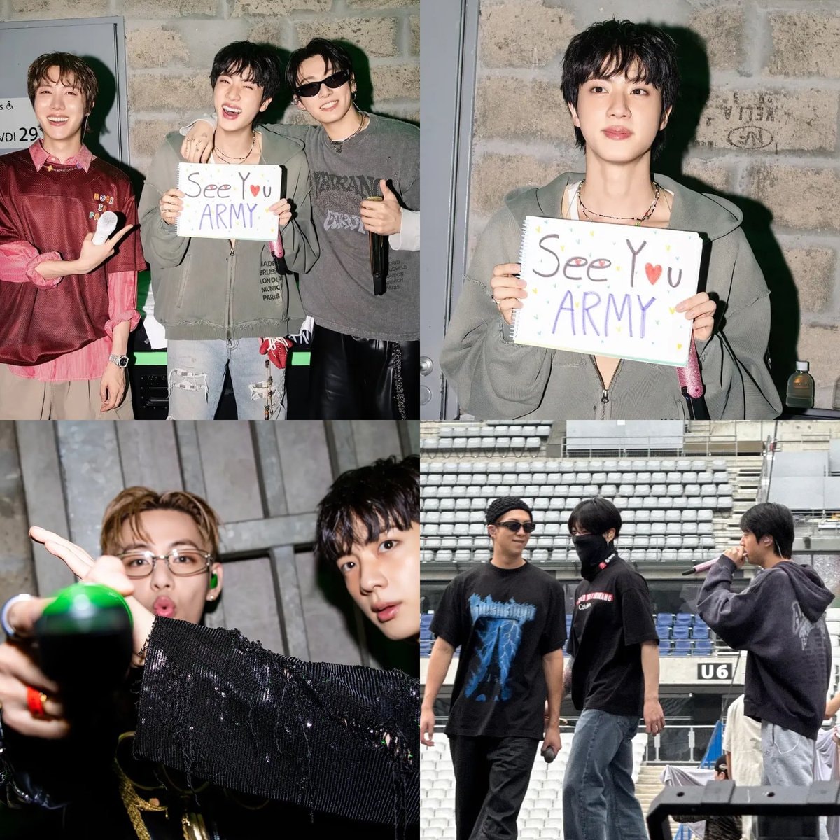 Jin Paris See You ARMY sign 🇫🇷 Jin Paris See You ARMY sign 🇫🇷