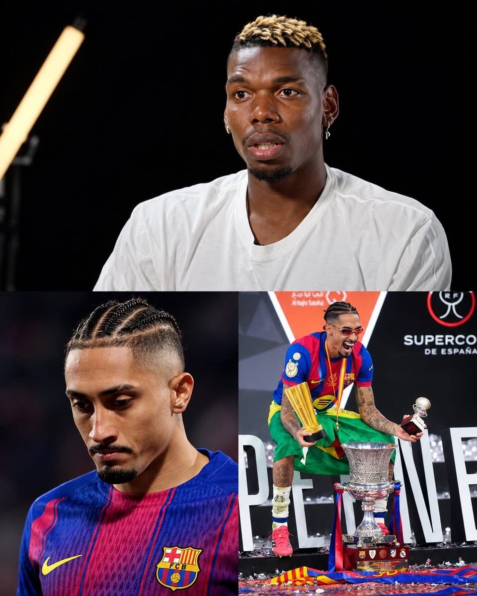 Paul Pogba reacts to Raphinha Ballon d'Or snub