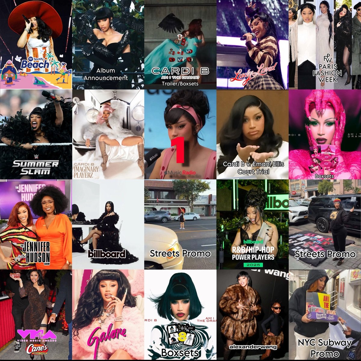 Cardi B AM I THE DRAMA? rollout