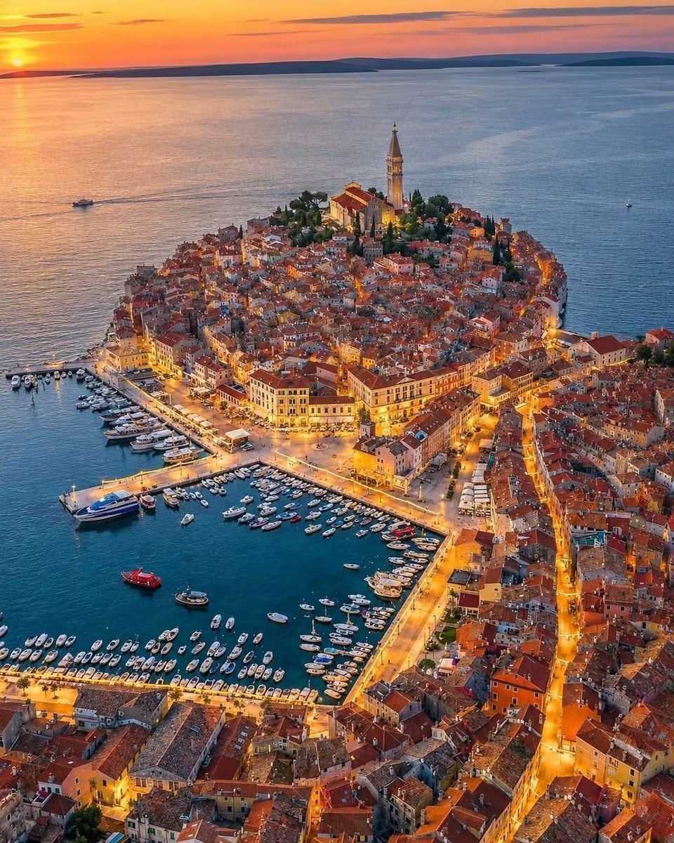 Rovinj Croatia sunset