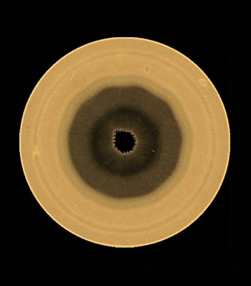 Saturn decagonal cloud pattern