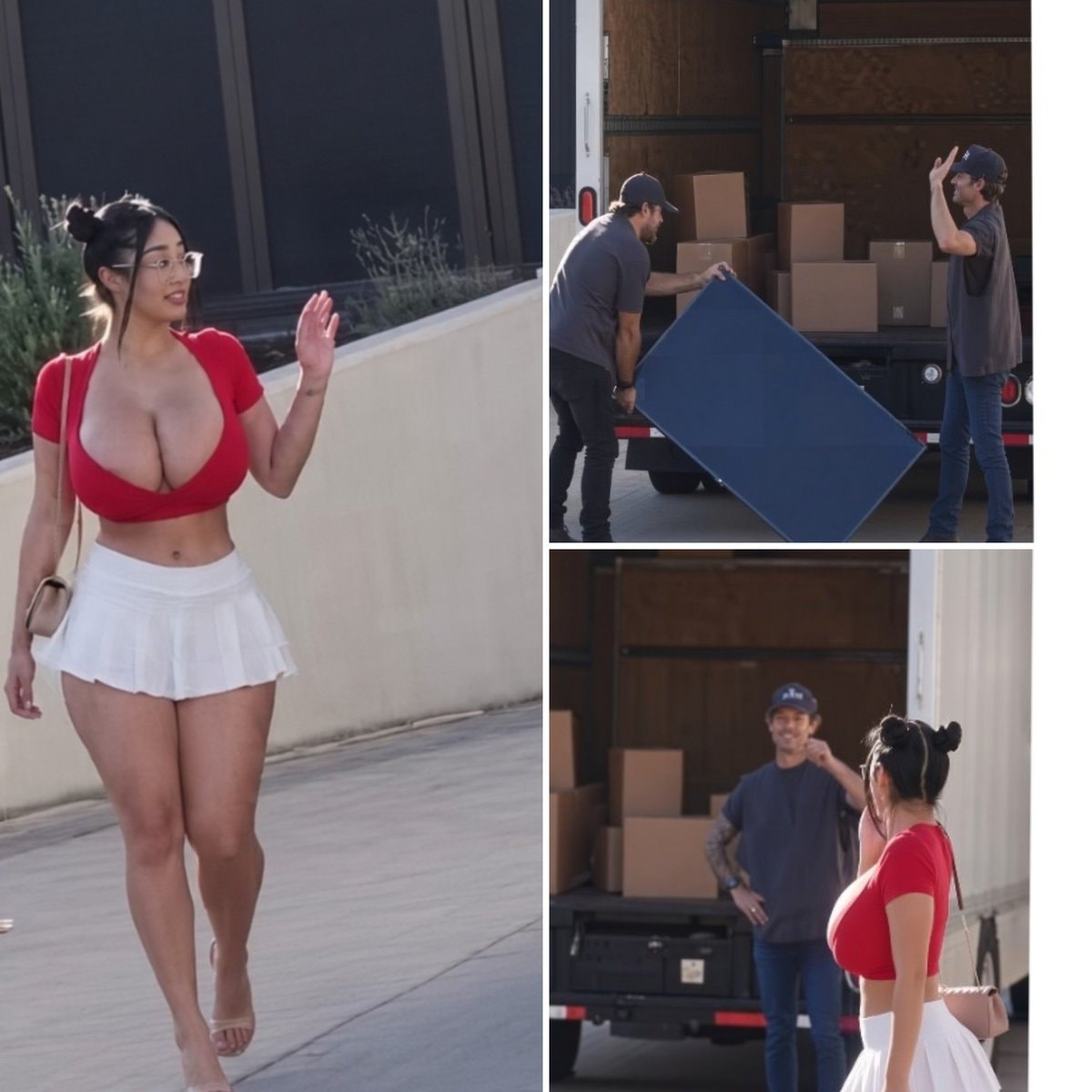 New neighbor interrupts moving day