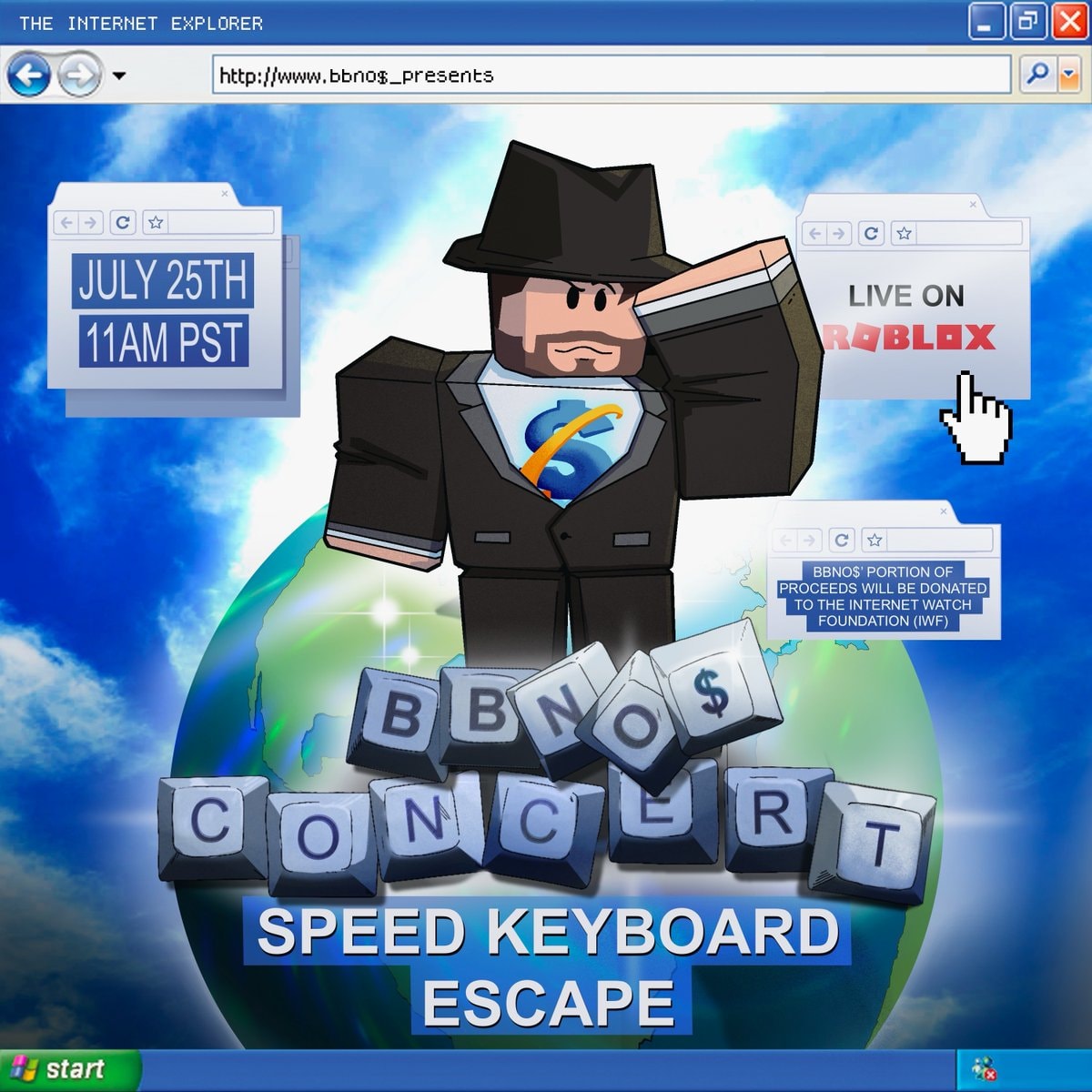 bbno$ ROBLOX concert July 25
