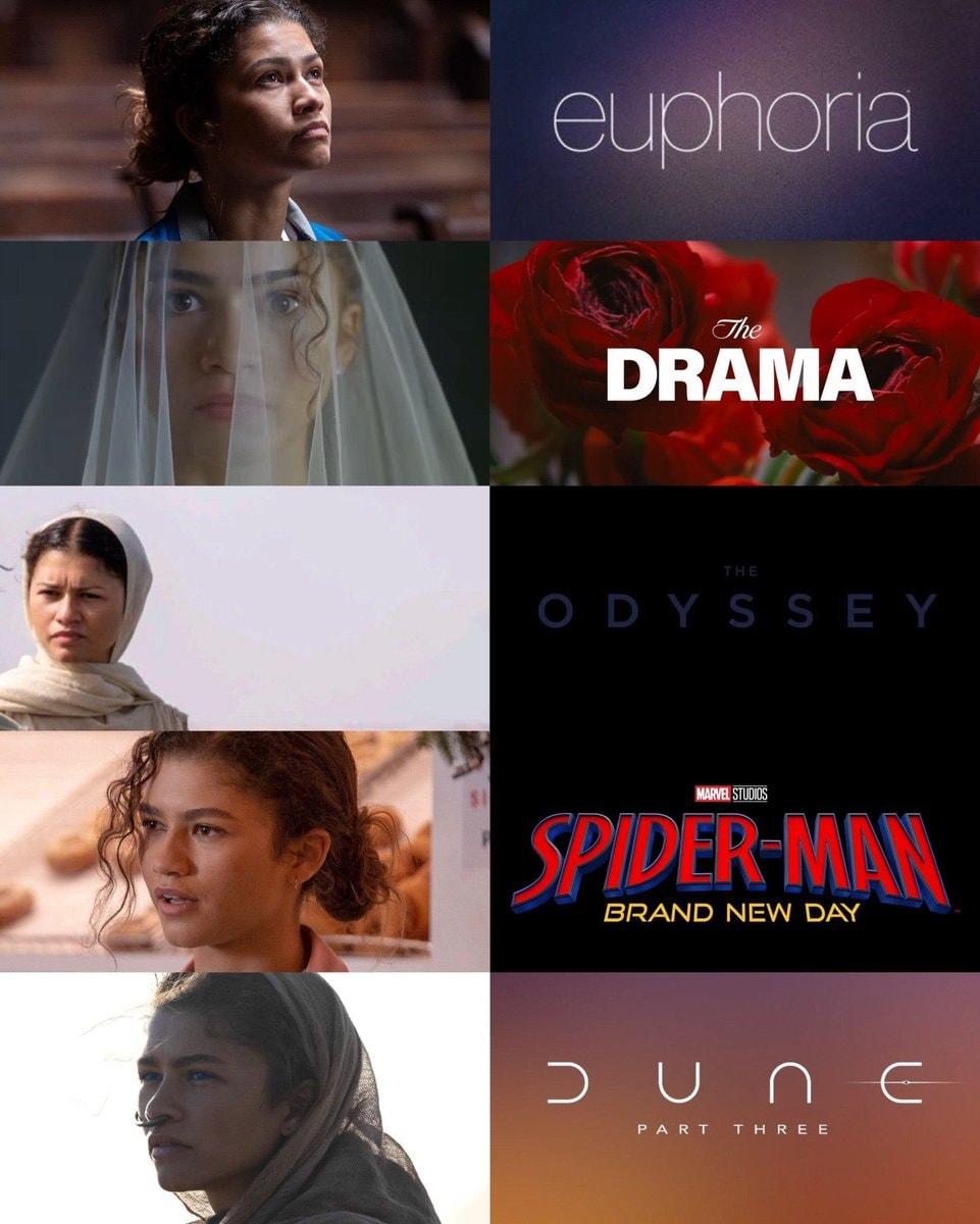 Zendaya career collage