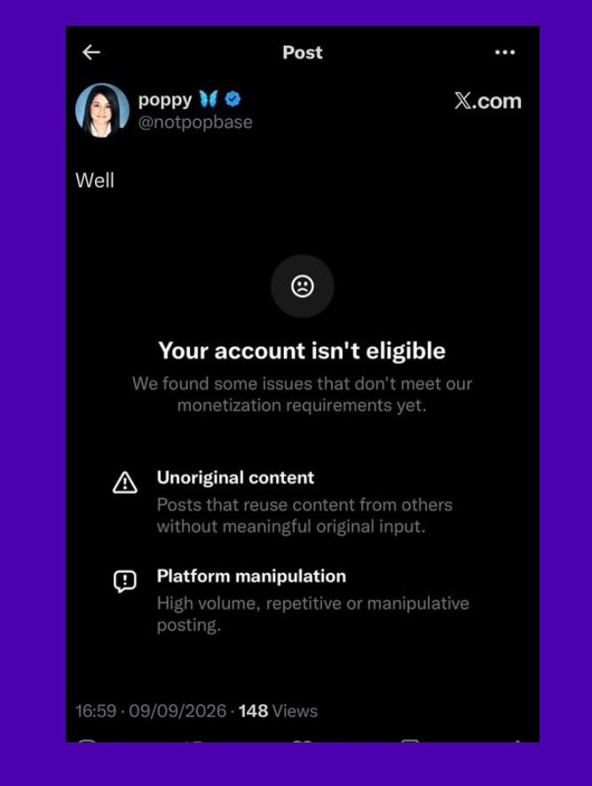Poppy denied monetization (photo 2 of 2) Poppy denied monetization (photo 2 of 2)