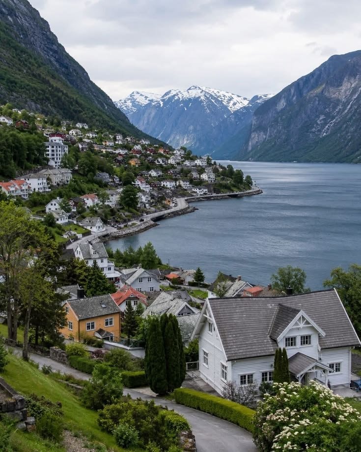 Odda Norway fjord village