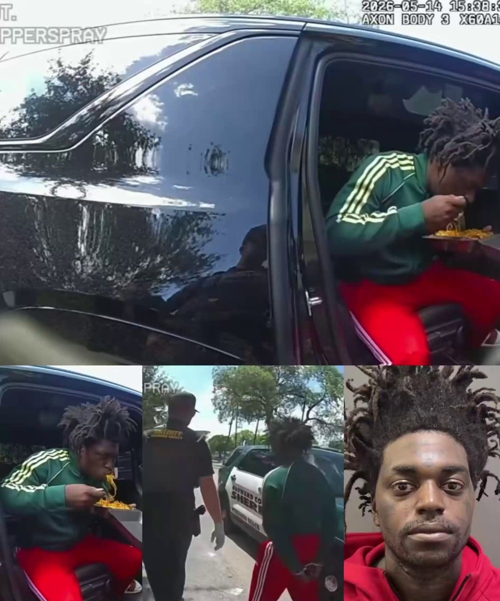 Kodak Black eating before arrest