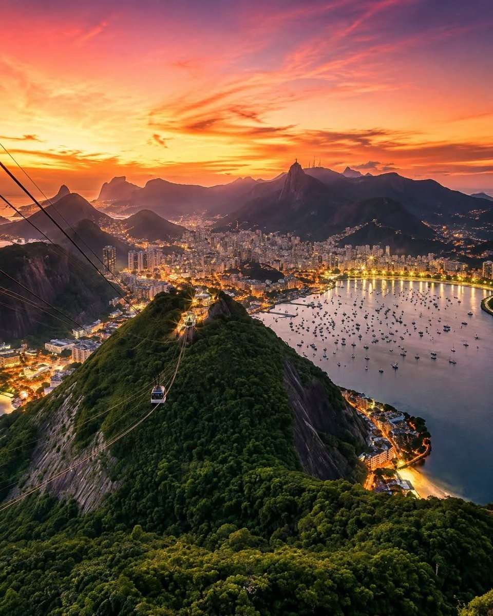 Rio de Janeiro view with Christ the Redeemer Rio de Janeiro view with Christ the Redeemer