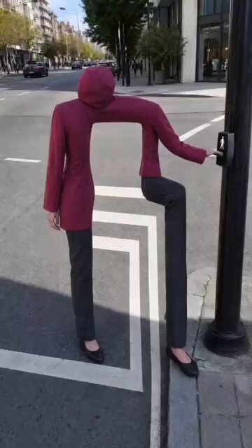 Surreal distorted body art void torso