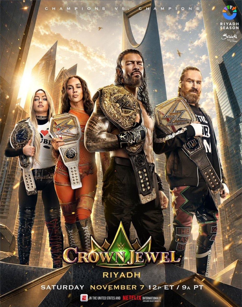 WWE Crown Jewel Liv Morgan Roman Reigns WWE Crown Jewel Liv Morgan Roman Reigns
