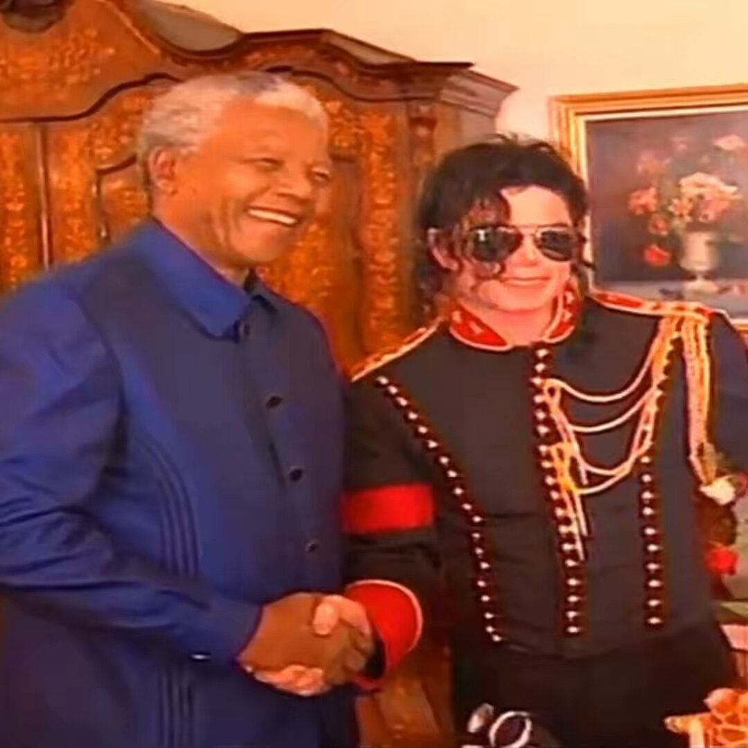 Michael Jackson and Nelson Mandela 1996