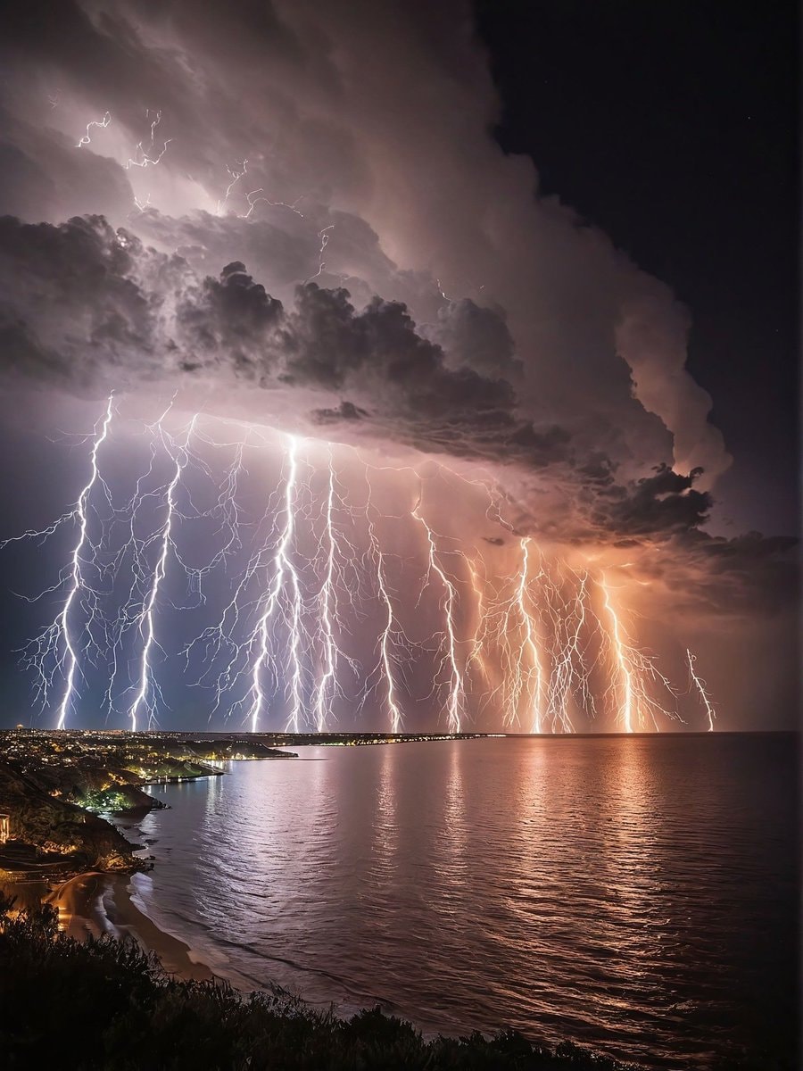 Gold Coast lightning storm