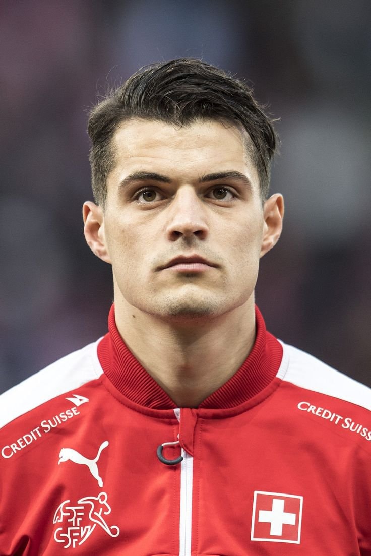 Granit Xhaka buzz cut beard edit