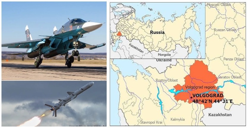 Ukraine Su-34 strike Marinovka Volgograd