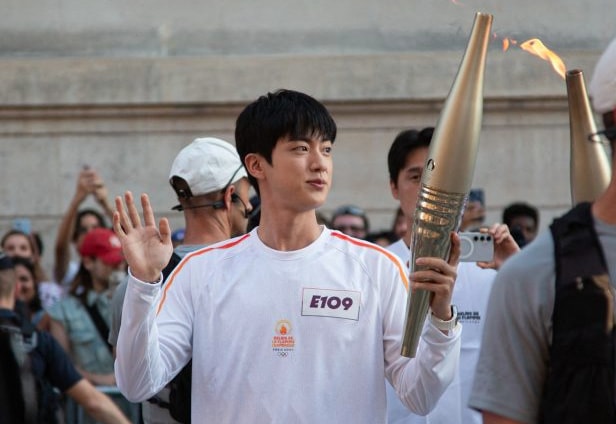 BTS Jin Olympic torch (photo 2 of 2)