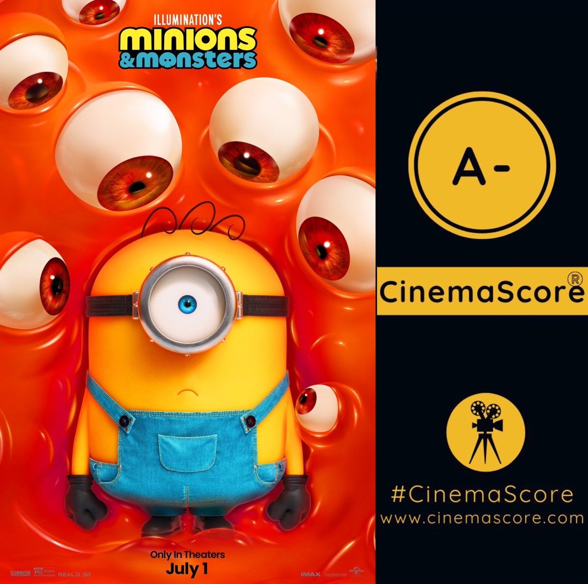 Minions & Monsters CinemaScore A