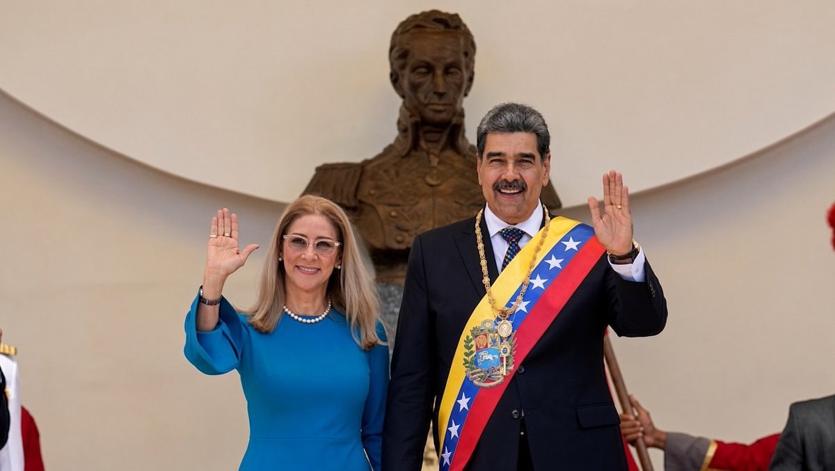 Cilia Flores and Nicolás Maduro