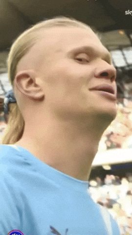 Soccer player smiling GIF