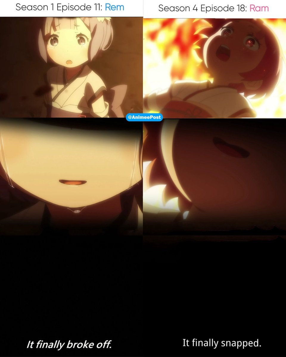Rem Ram four-panel meme