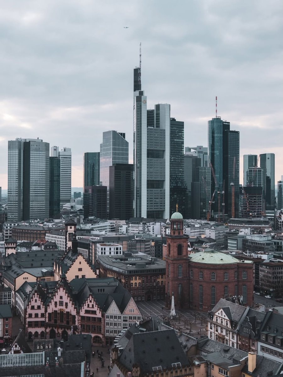 Frankfurt Germany city skyline at night (photo 4 of 4)