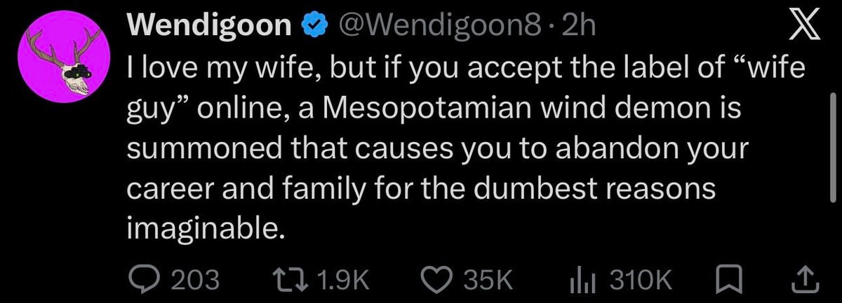 Wendigoon wife guy curse