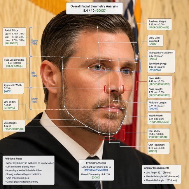 Clavicular facial symmetry analysis