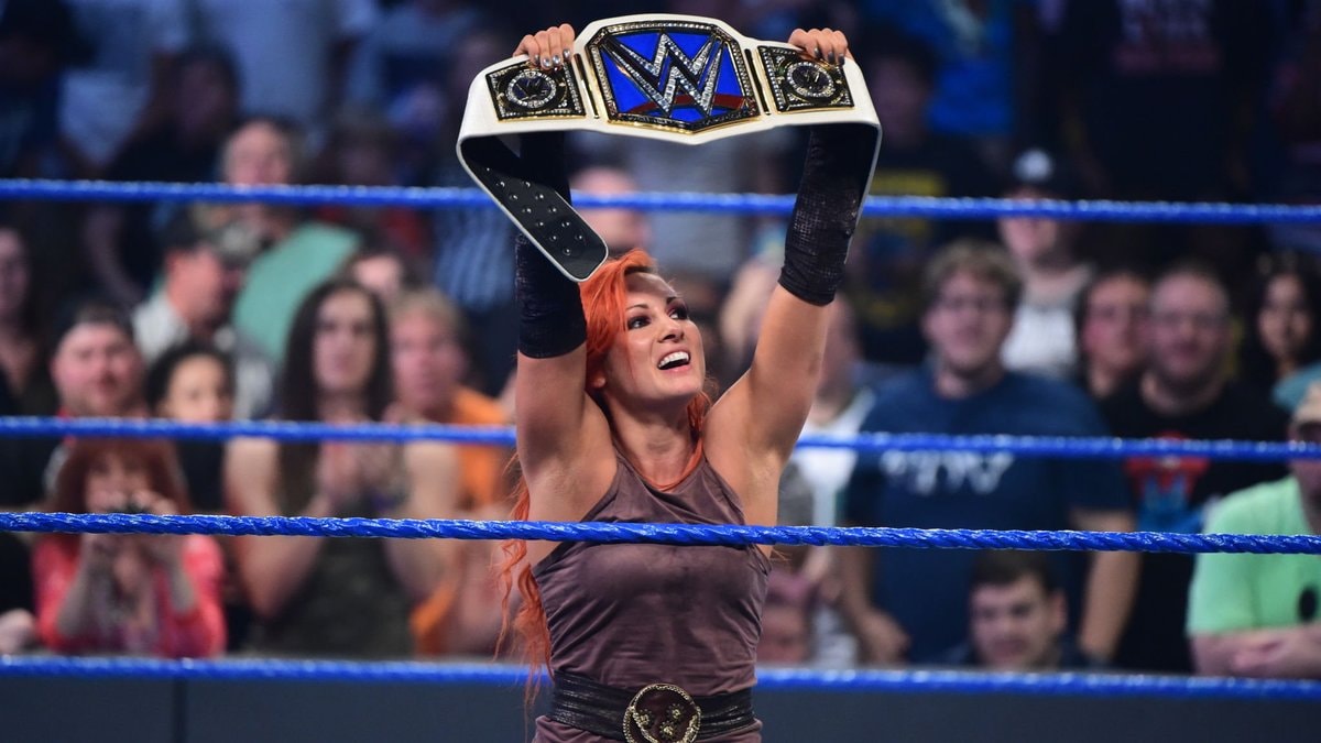Becky Lynch SmackDown Women's Championship moment