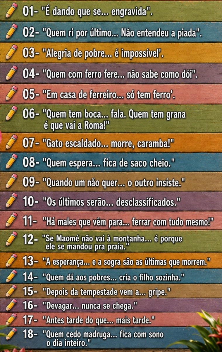 Correcting old sayings