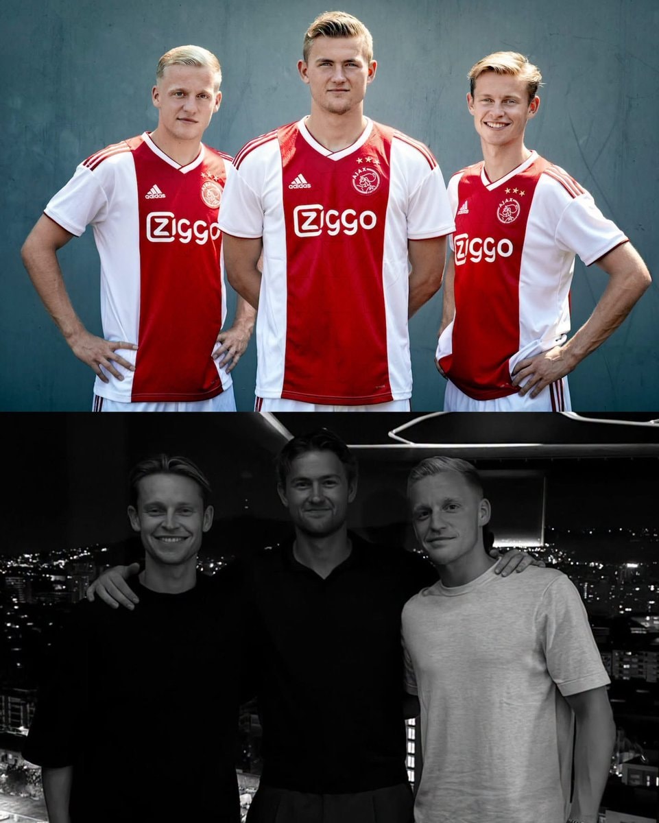 Ajax trio reunion De Ligt De Jong Van de Beek